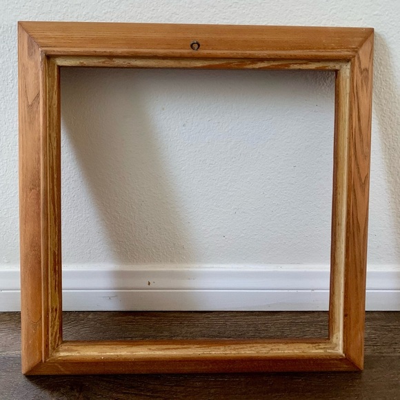 Vintage Mid. Century Oak Wood Frame 16/16” - Picture 7 of 14